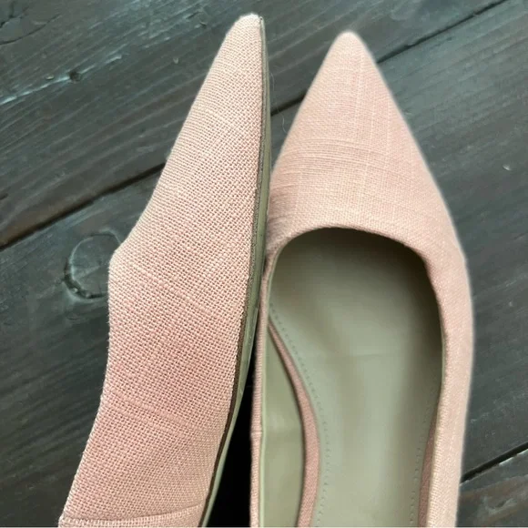 Sam Edelman canvas flats pointed toe pink 7.5 EUC - Picture 4 of 5